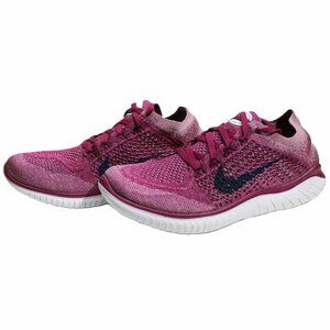 Nike Free RN Flyknit 2018 Raspberry Womens Sneakers 9.5 Running Shoes 942839600